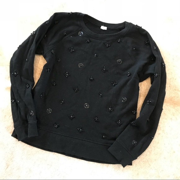 J. Crew Factory Tops - J. Crew Factory Embellished sequin Sweatshirt M